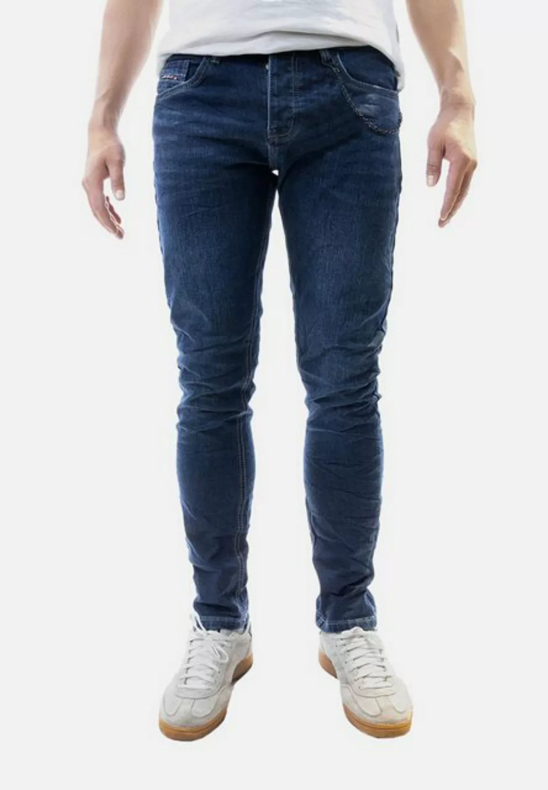 Jaylvis Regular-fit-Jeans Jeans Straight Leg Dunkle Waschung 5-Pocket 8196 günstig online kaufen