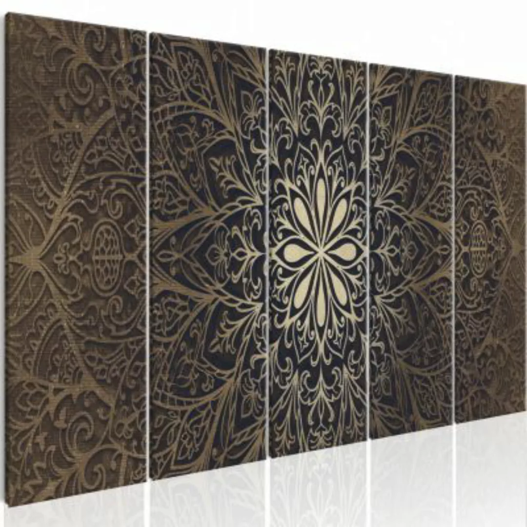 artgeist Wandbild Brown Mandala braun/beige Gr. 200 x 80 günstig online kaufen
