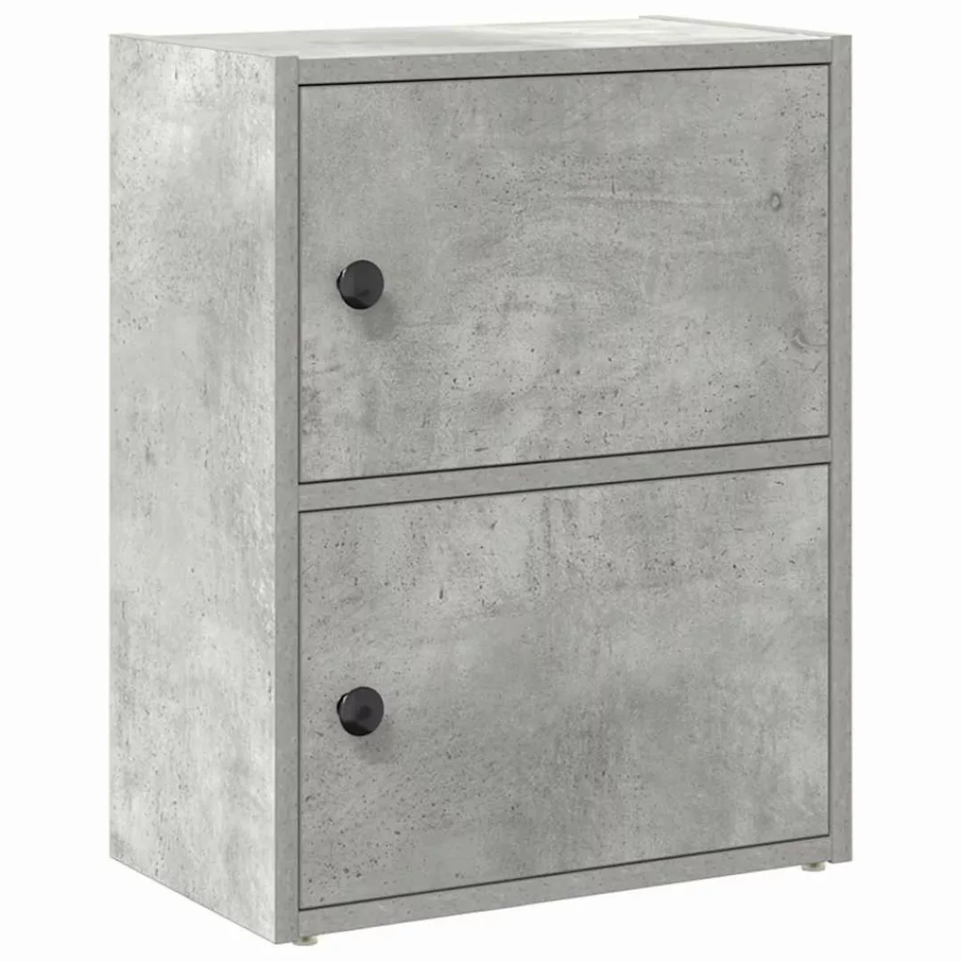 vidaXL Bücherregal Bücherregal Betongrau 40x24x52 cm günstig online kaufen