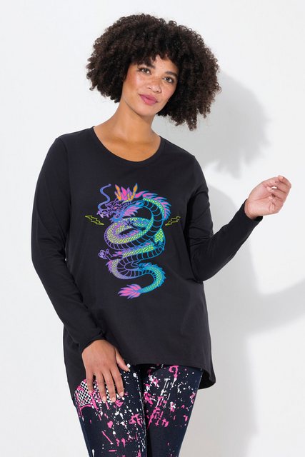 Angel of Style T-Shirt T-Shirt A-Line Drachen-Motiv Langarm günstig online kaufen