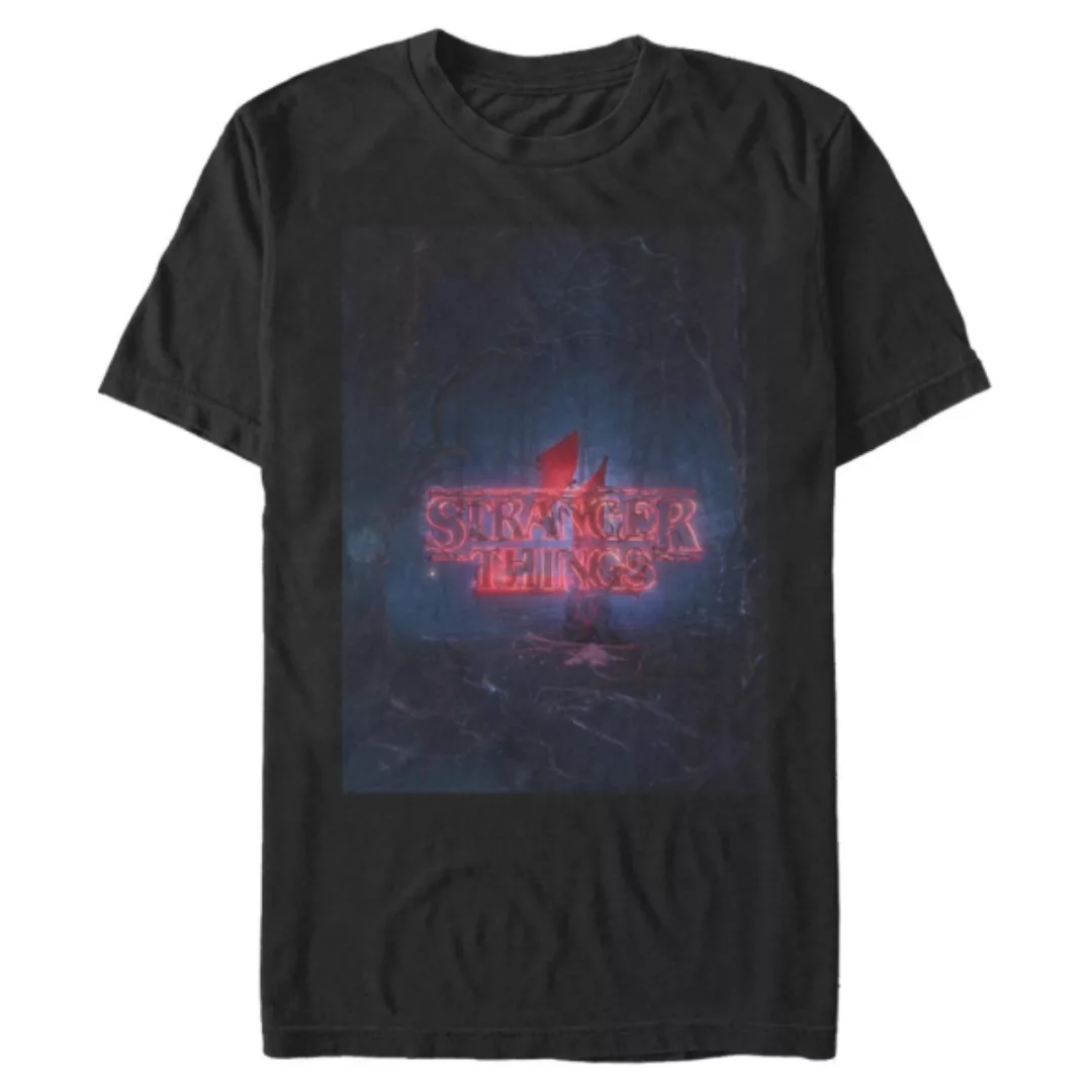 Netflix - Stranger Things - Logo Strange 4 Poster - Männer T-Shirt günstig online kaufen