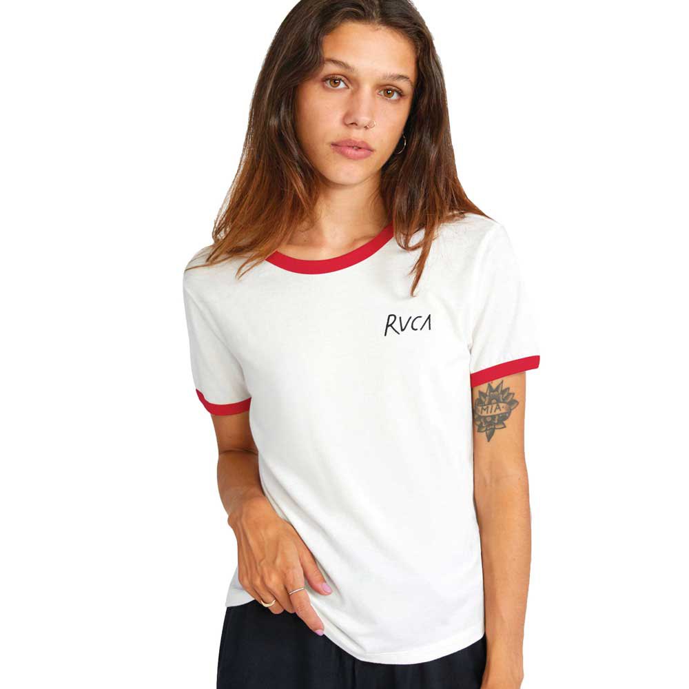 Rvca Scribble Kurzärmeliges T-shirt S White günstig online kaufen