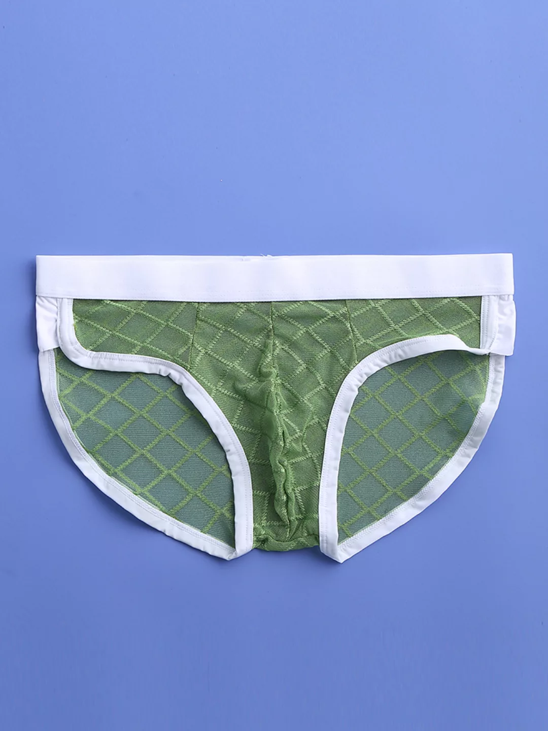 Männer Sexy Slips Plaid Net Durchsichtige dünne atmungsaktive lose Nylon Lo günstig online kaufen
