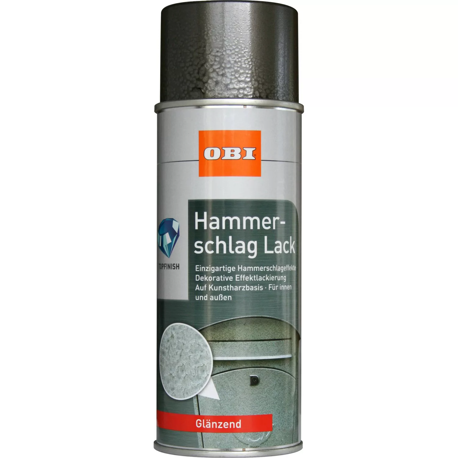 OBI Hammerschlag Lack Spray Anthrazit glänzend 400 ml günstig online kaufen