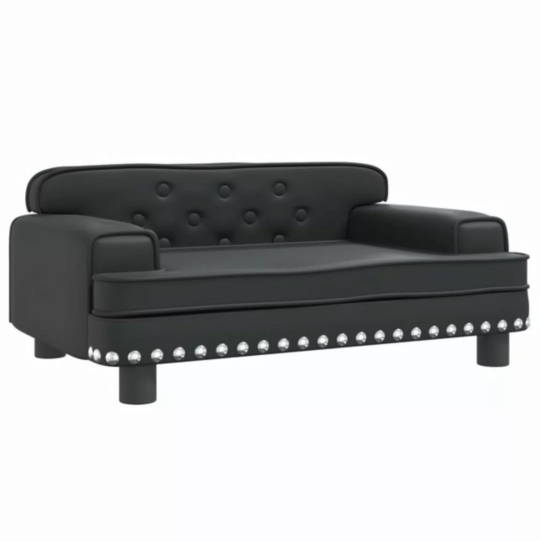 vidaXL Kindersofa Kindersofa Schwarz 70x45x30 cm Kunstleder Kindercouch Kin günstig online kaufen