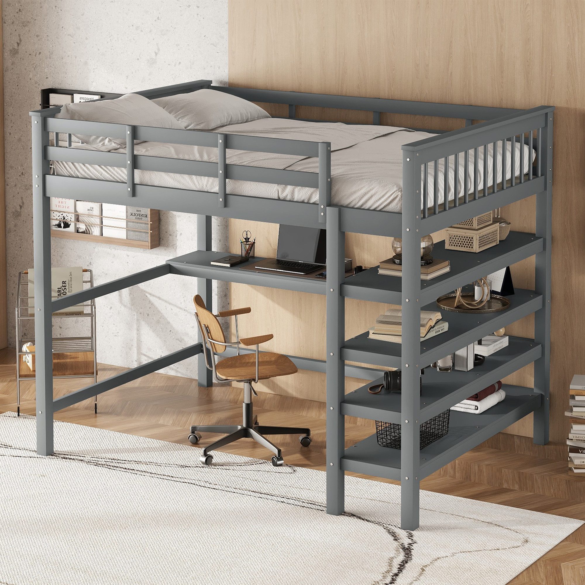 STILVORA Hochbett 140x200 mit matratze und günstig online kaufen