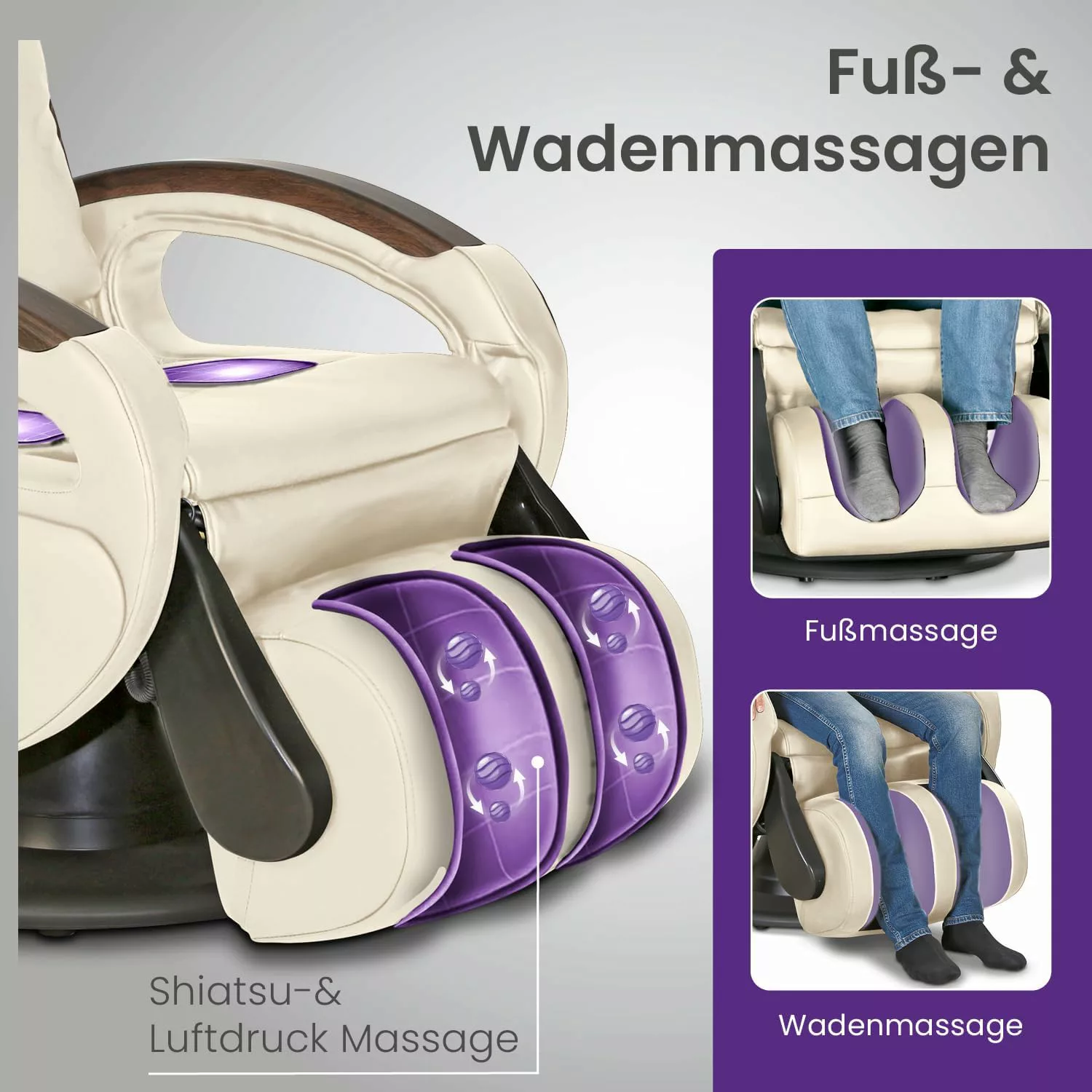 Massagesessel »Komfort Deluxe«, Schwarz günstig online kaufen