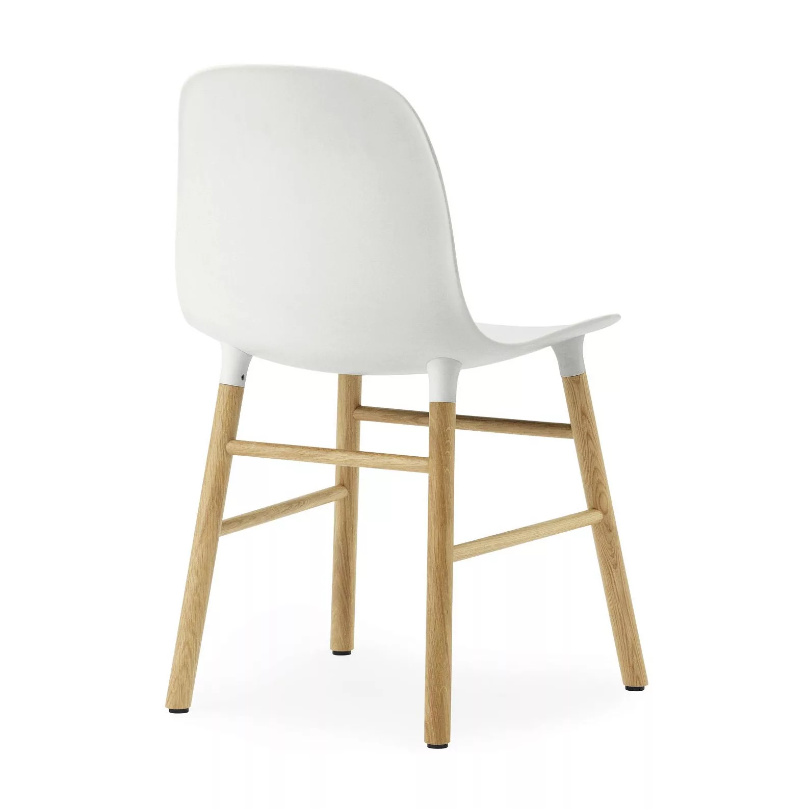Normann Copenhagen - Form Stuhl Gestell Eiche - weiß/Gestell Eiche natur/48 günstig online kaufen
