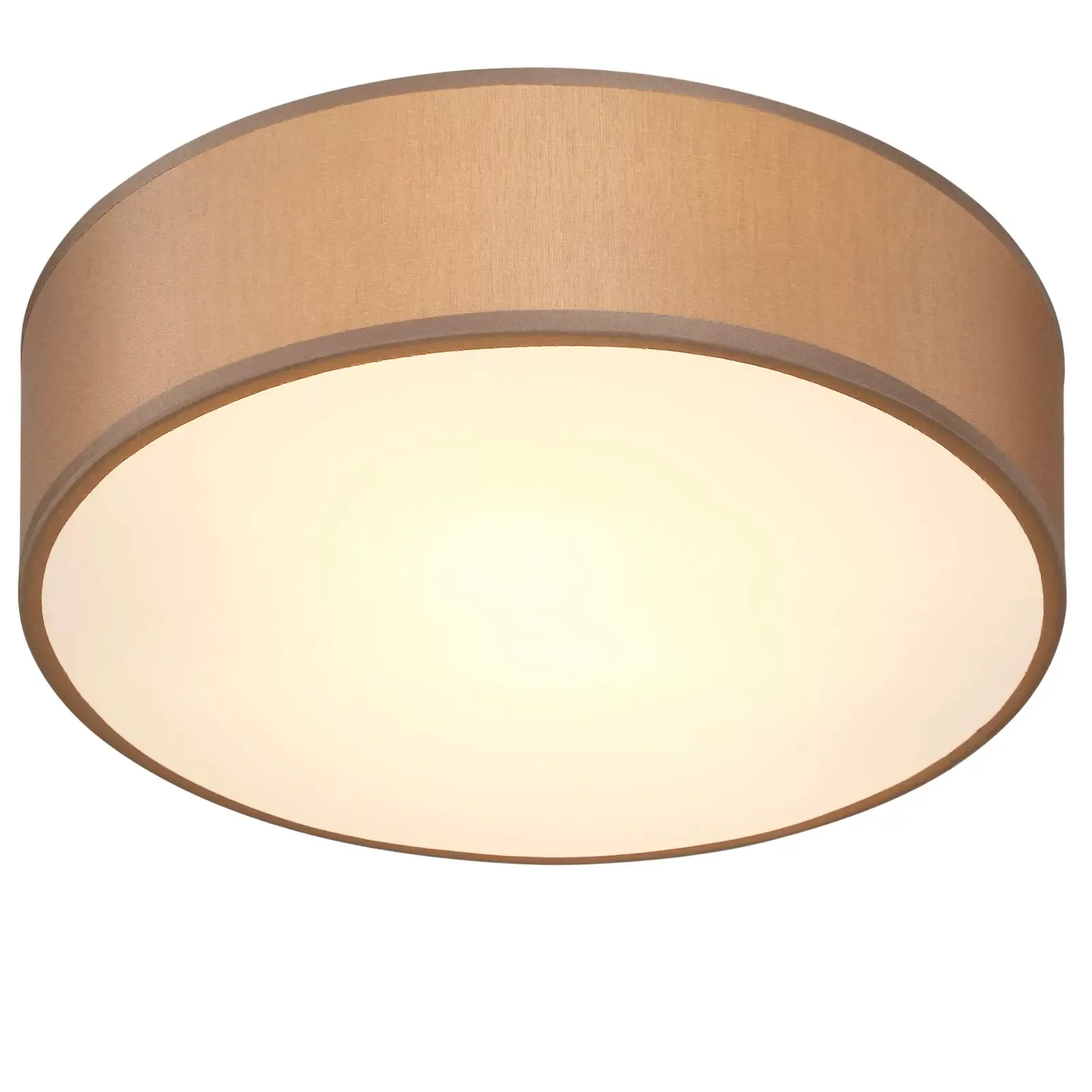 Deckenlampe Taupe Stoff Ø30cm günstig online kaufen