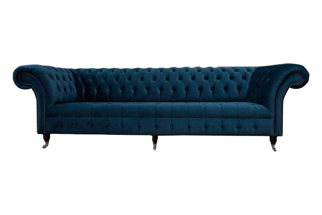 JVmoebel Sofa Designer Chesterfield Polster Modern Textil Stoff 4-Sitzer, M günstig online kaufen