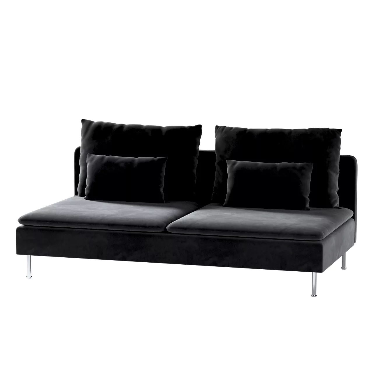 Bezug für Söderhamn Sitzelement 3, schwarz, Bezug für Sitzelement 3, Velvet günstig online kaufen