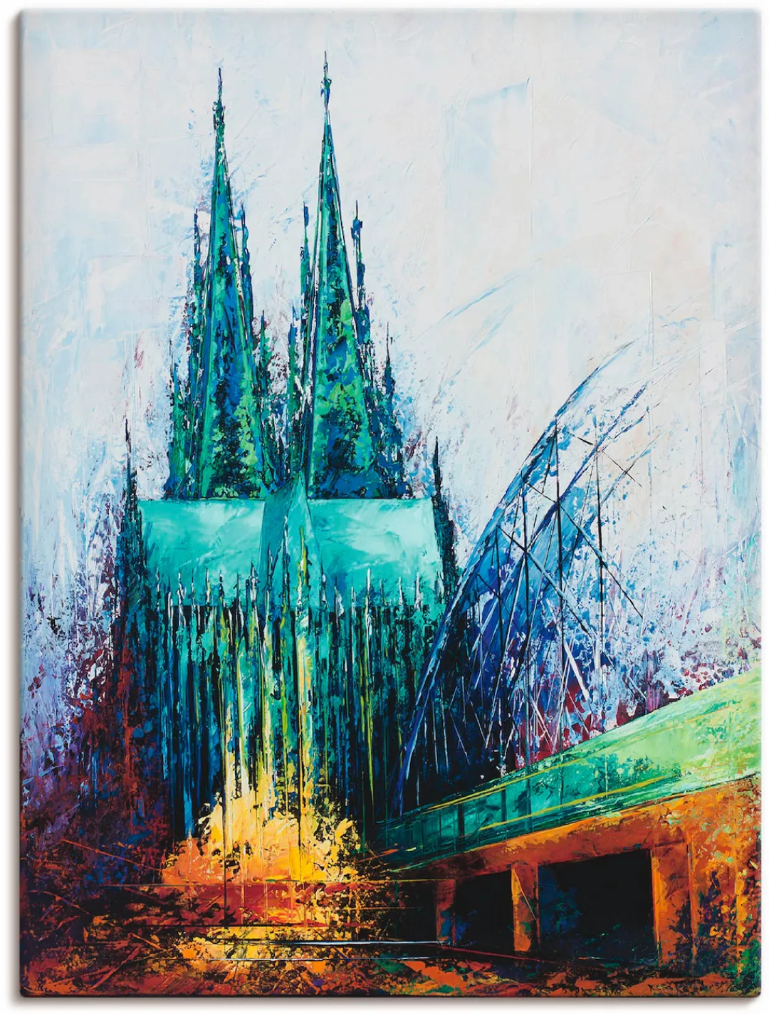 Artland Wandbild "Kölner Dom", Deutschland, (1 St.), als Leinwandbild, Post günstig online kaufen