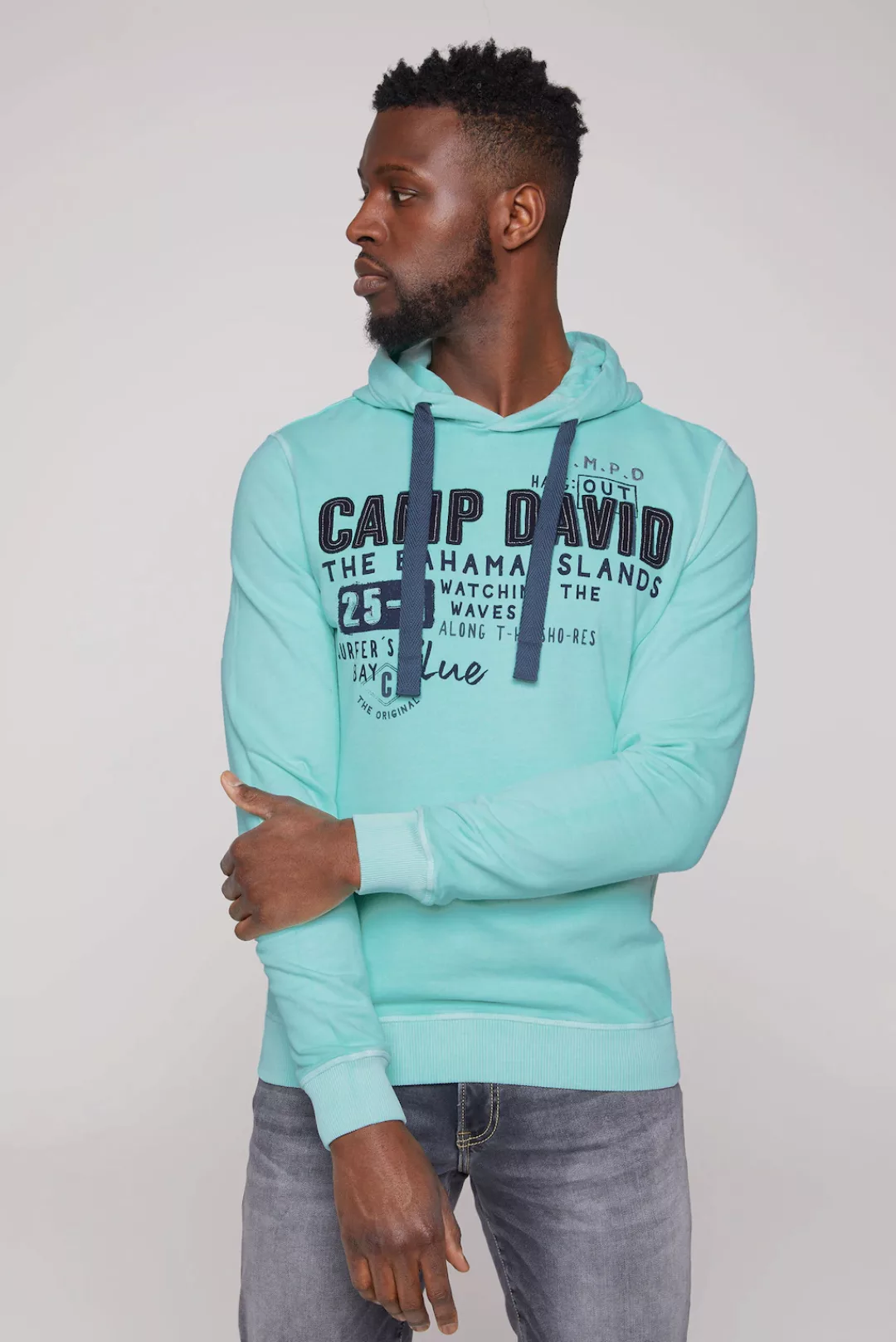 CAMP DAVID Kapuzensweatshirt, mit gefütterter Kapuze günstig online kaufen