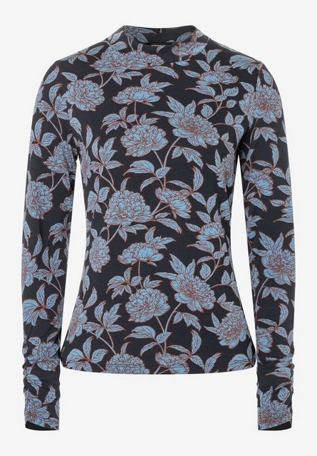 Langarmshirt mit Flowerprint, Winter-Kollektion günstig online kaufen