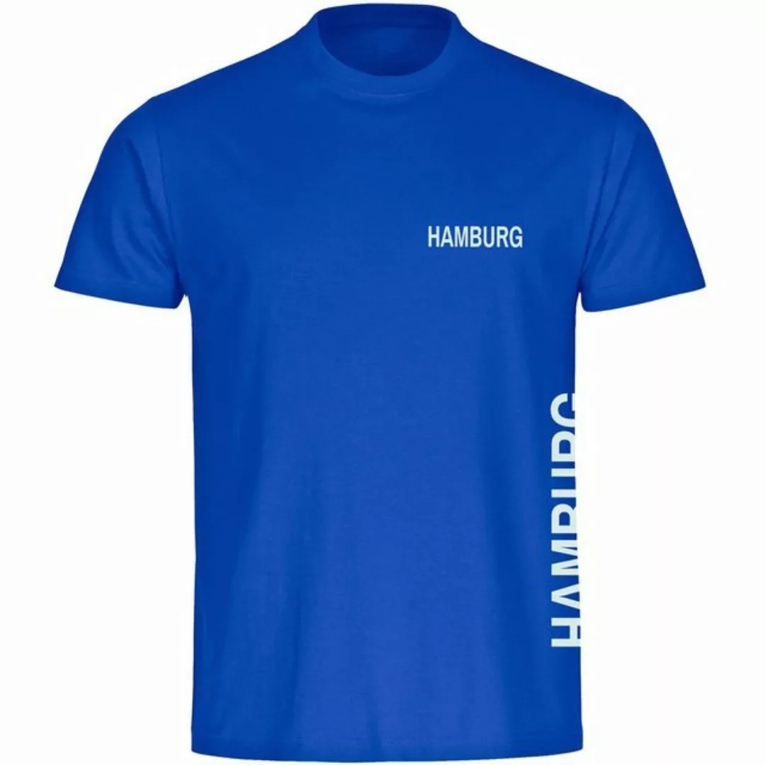 multifanshop T-Shirt Herren Hamburg - Brust & Seite - Männer günstig online kaufen