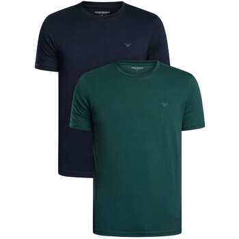 Emporio Armani  T-Shirt 2er-Pack Lounge-Stretch-T-Shirts mit Rundhalsaussch günstig online kaufen