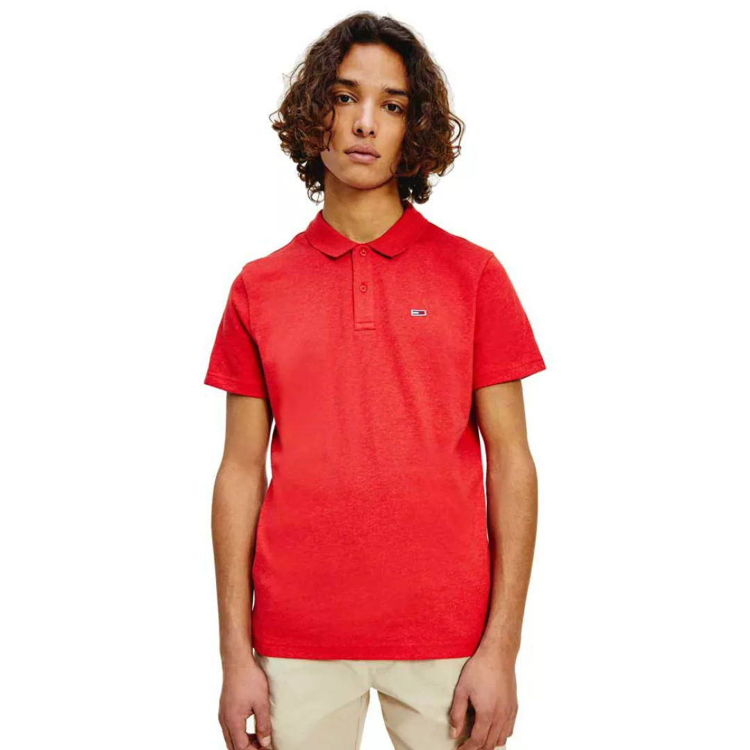 Tommy Jeans Essential Kurzarm-poloshirt XS Deep Crimson günstig online kaufen