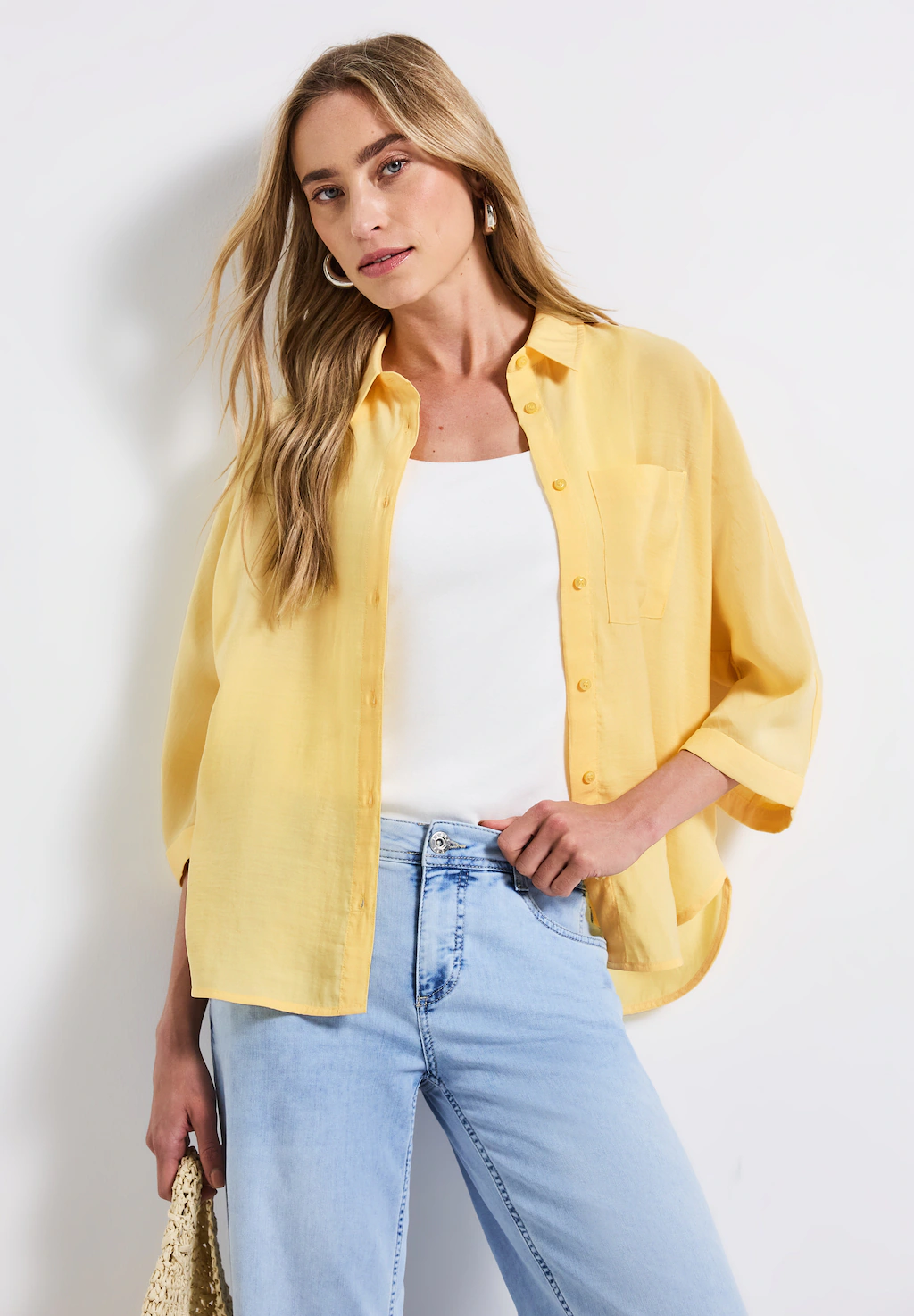 STREET ONE Hemdbluse, mit Brusttasche günstig online kaufen