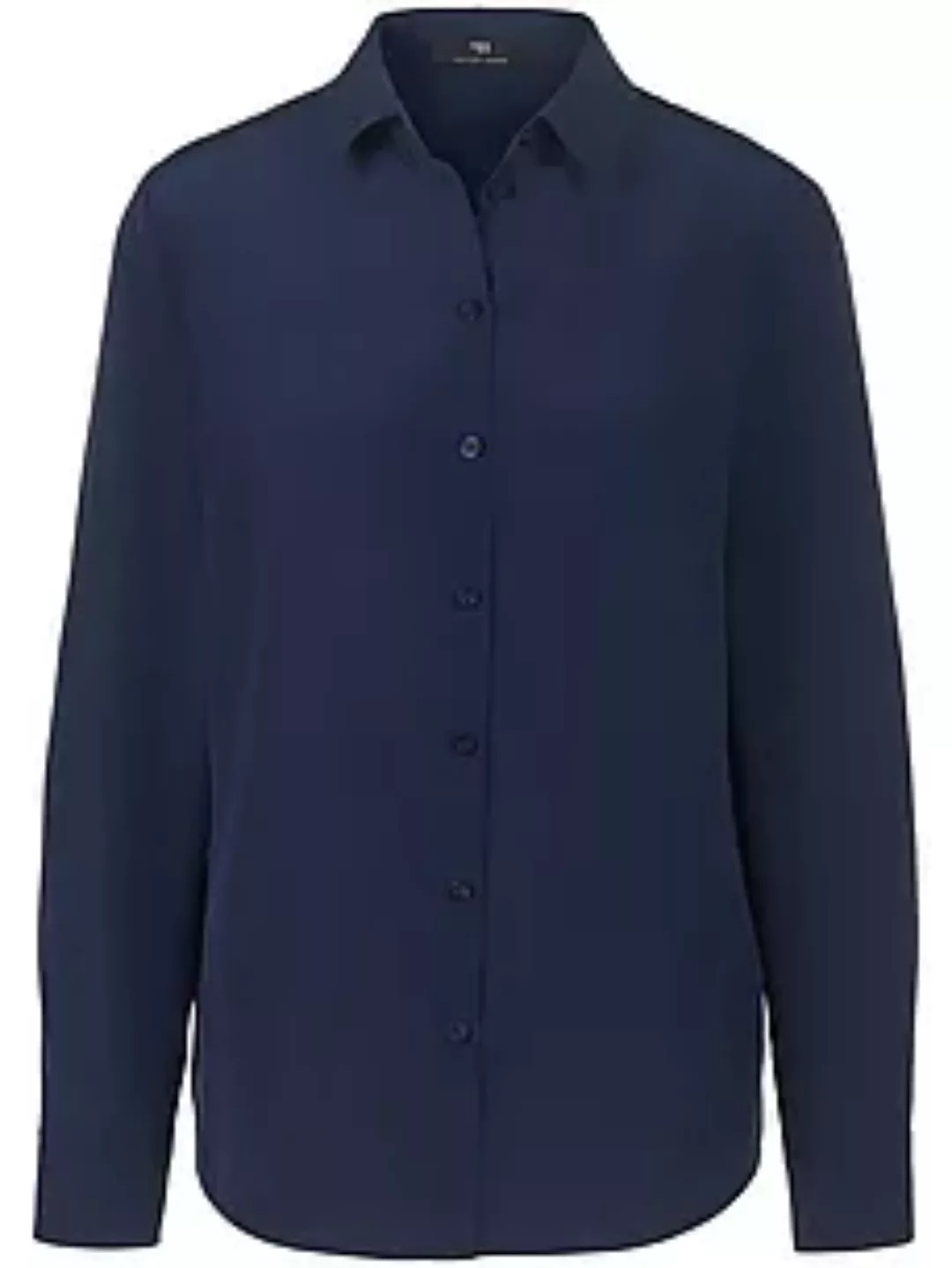 Bluse aus 100% Seide Peter Hahn Seidenreich blau günstig online kaufen