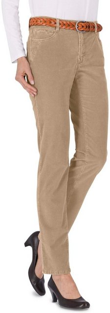 Brax Stoffhose BRAX Velvet-Hose Carola beige Feminine Fit in Struktursamt- günstig online kaufen