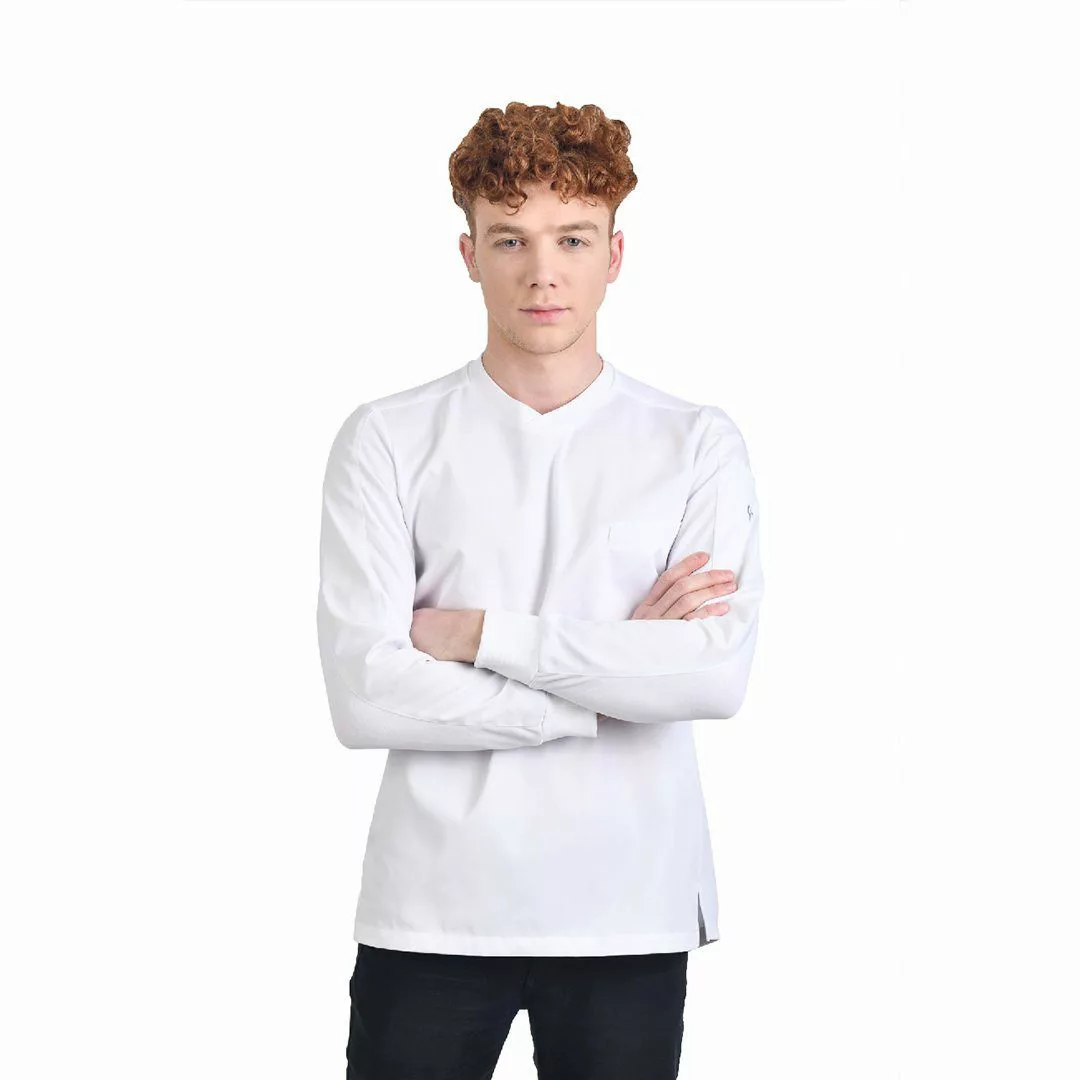 aurora Objektwäsche Kochjacke Jona LS weiss günstig online kaufen