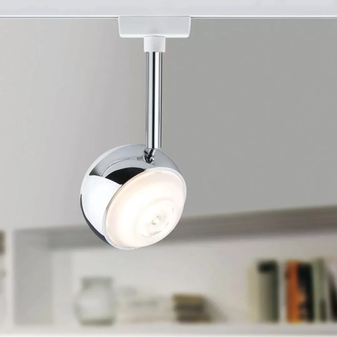 LED URail System Spot Capsule II, dimmbar, Metall, weiß, chrom günstig online kaufen