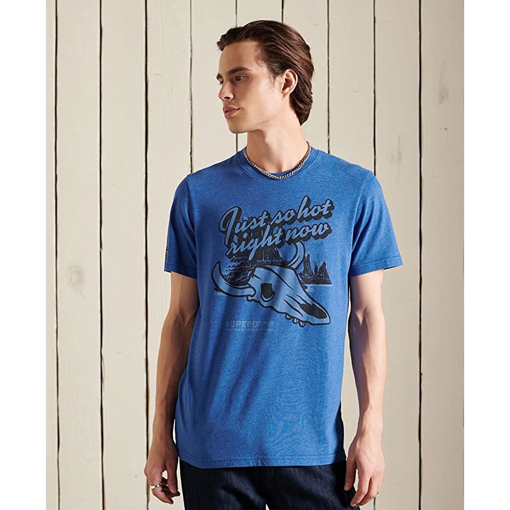 Superdry Heritage Mountain Kurzärmeliges T-shirt 2XL Eagle Blue günstig online kaufen
