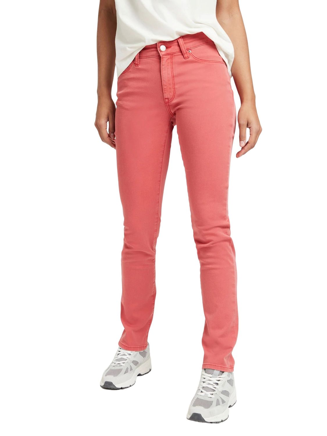 Cross Jeans Damen Jeans ANYA - Slim Fit - Rot - Vintage Red günstig online kaufen