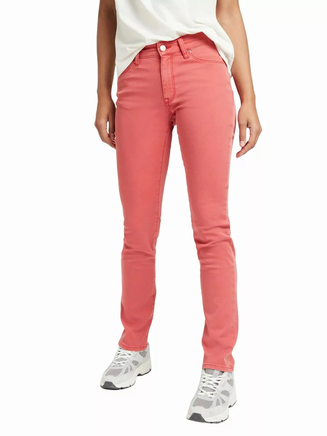 Cross Jeans Damen Jeans ANYA - Slim Fit - Rot - Vintage Red günstig online kaufen