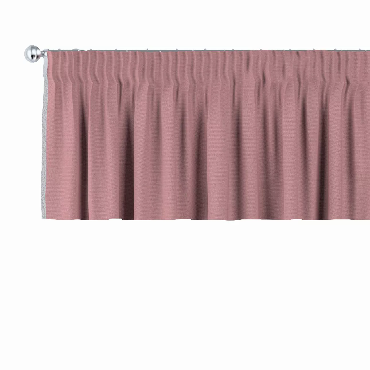 Kurzgardine mit Kräuselband, altrosa, 390 x 40 cm, Cotton Panama (702-43) günstig online kaufen