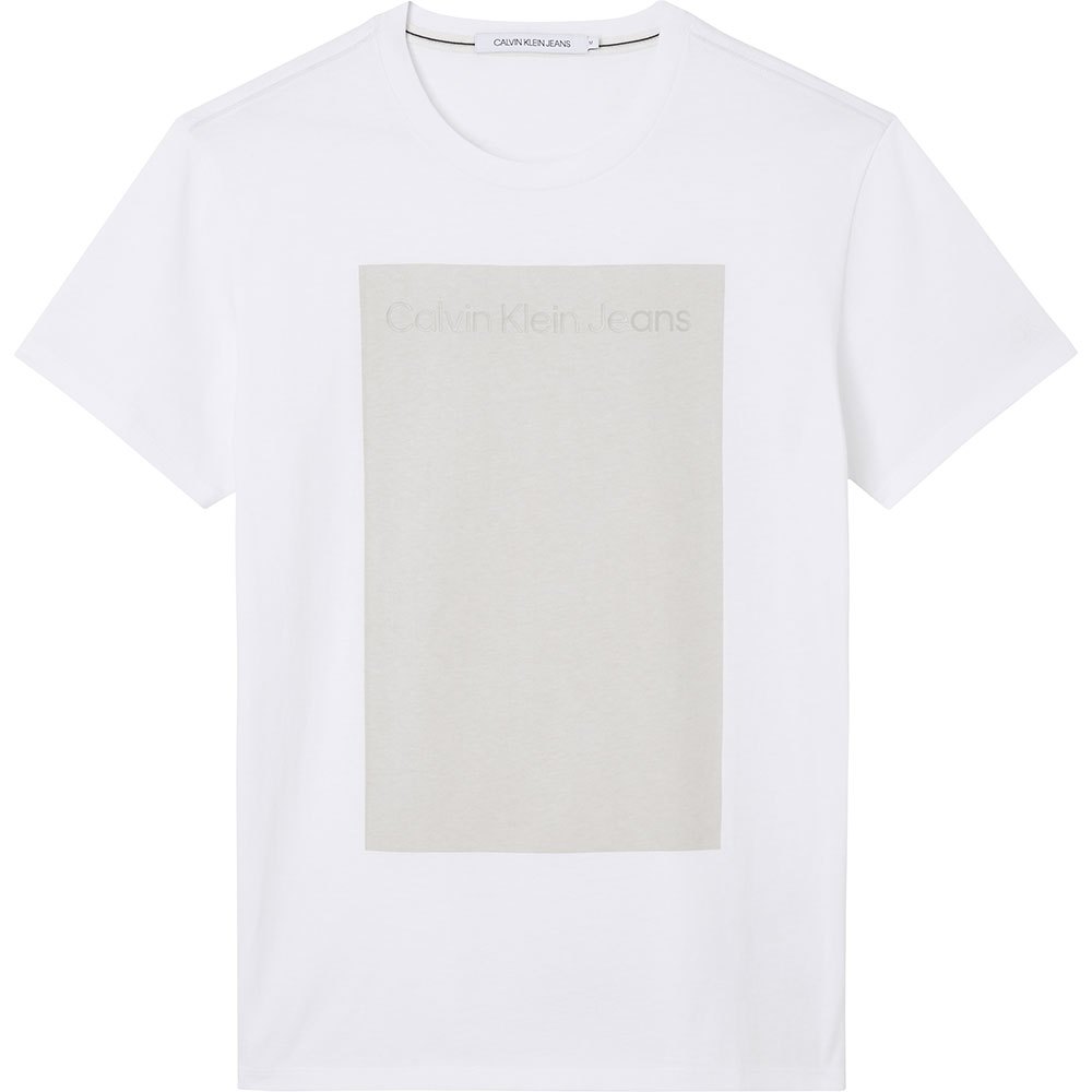 Calvin Klein Jeans Blocking Center Chest Kurzärmeliges T-shirt S Bright Whi günstig online kaufen