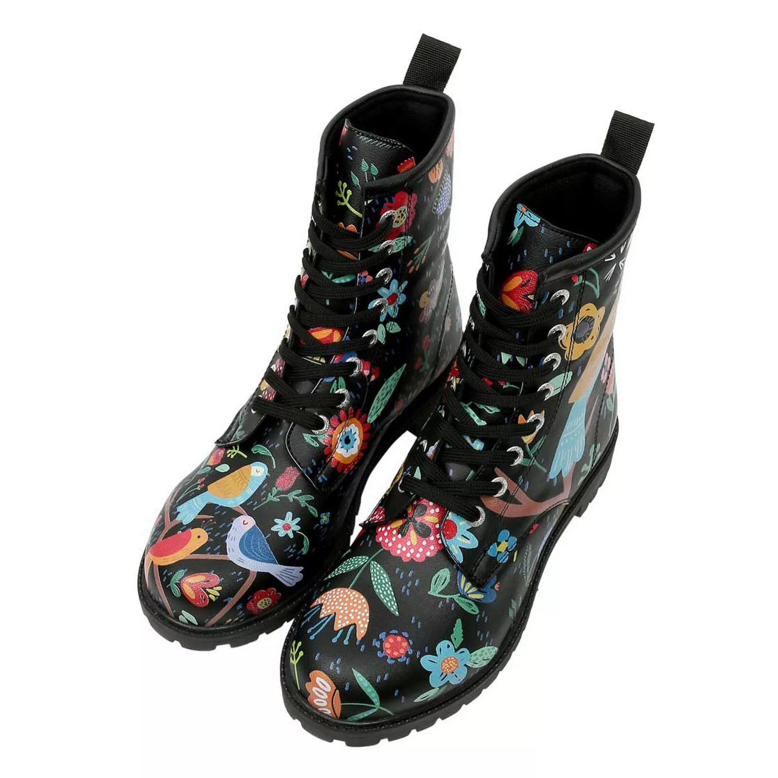 DOGO Schnürboots "Damen Boots Flower & Birds Vegan Damen Boots / female", V günstig online kaufen