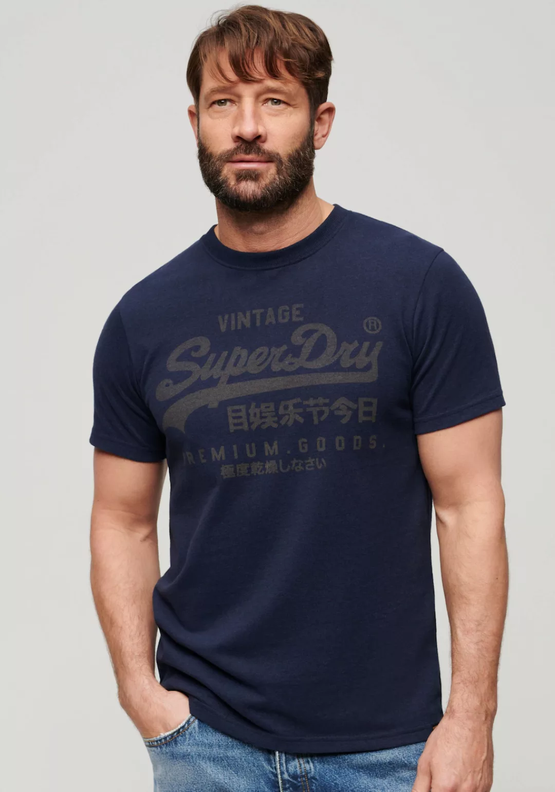 Superdry T-Shirt Basic Shirt CLASSIC VL HERITAGE T SHIRT mit Logodruck (Kla günstig online kaufen