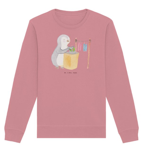 Mr. & Mrs. Panda Longpullover Größe L Pinguin Kerzenziehen - Canyon Pink - günstig online kaufen