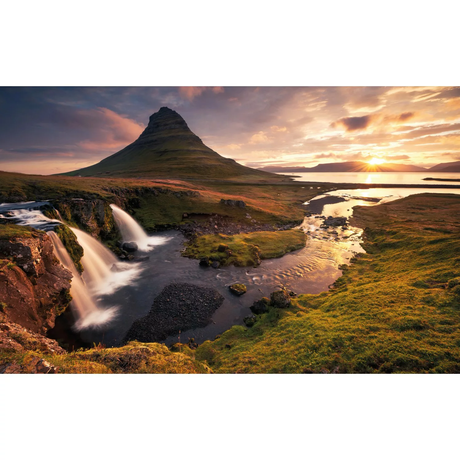 Vlies Fototapete Guten Morgen auf Isländisch 400x250 cm günstig online kaufen