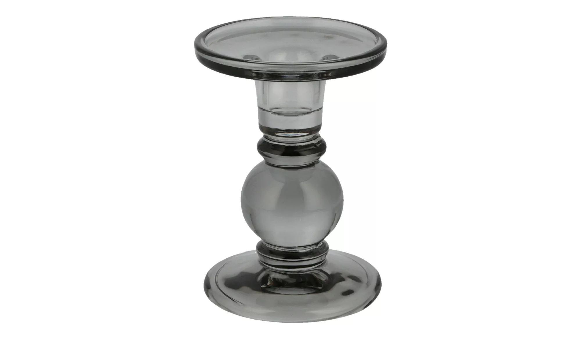 Kerzenhalter - grau - Glas - 12,5 cm - Sconto günstig online kaufen