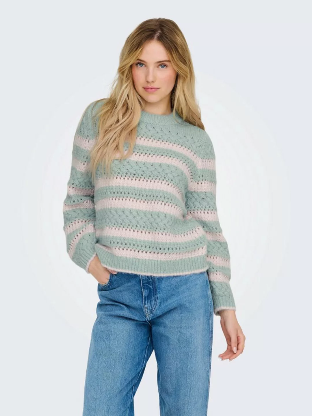 ONLY Strickpullover ONLKima (1-tlg) Lochmuster günstig online kaufen