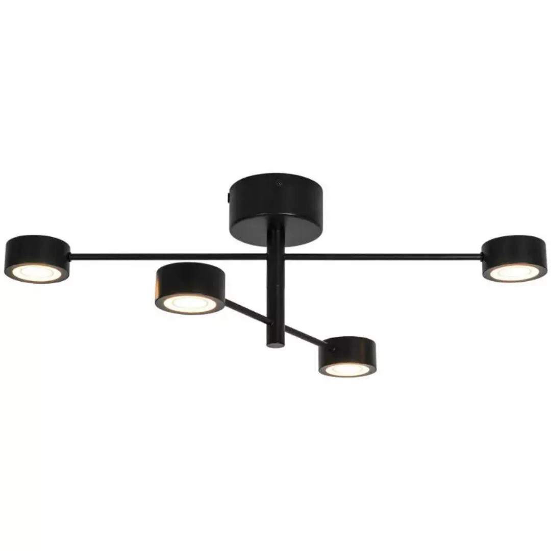 LED Deckenleuchte Clyde Flex 4-Rail in Schwarz 4x 3,5W günstig online kaufen