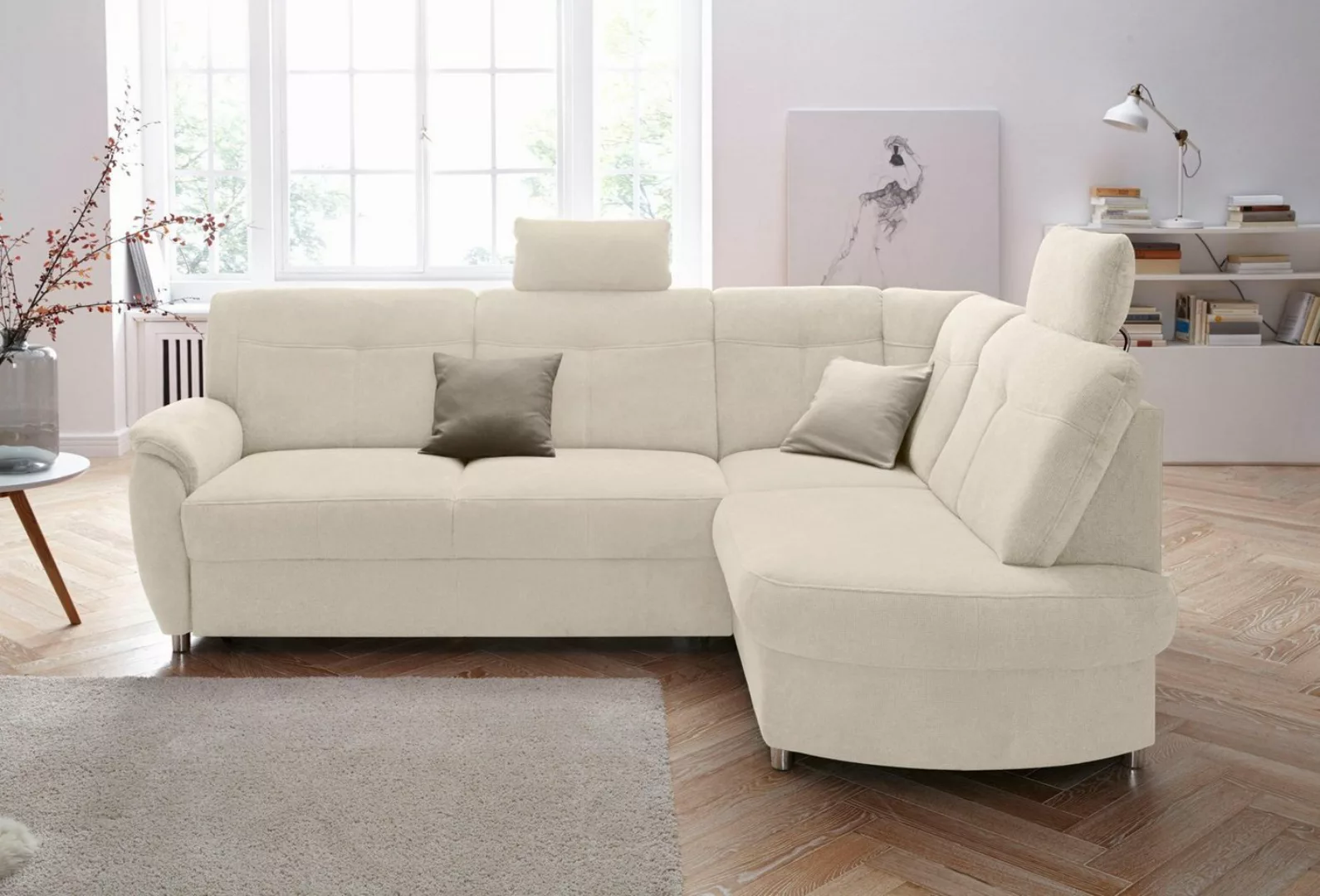 sit&more Ecksofa "Sonoma L-Form", wahlweise mit Bettfunktion und Bettkasten günstig online kaufen