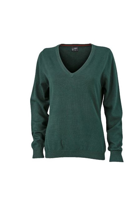 James & Nicholson Strickpullover JN 658 Damen V-Neck Pullover Leichte Stric günstig online kaufen