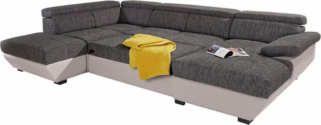 COTTA Wohnlandschaft "Speedway U-Form", wahlweise mit Bettfunktion und Bett günstig online kaufen