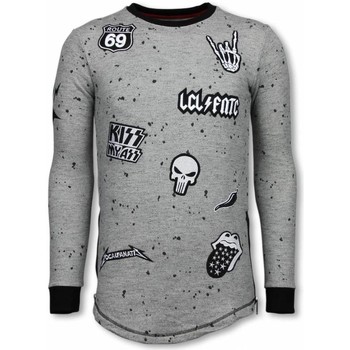 Local Fanatic  Sweatshirt Long Embriordry Patches Rockstar günstig online kaufen