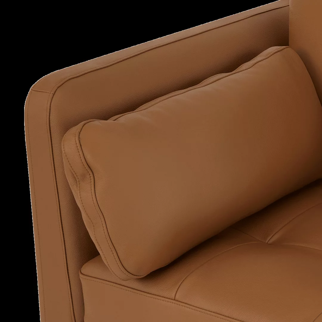 Harlow grosses 2-Sitzer Sofa, Leder in Cognacbraun - MADE.com günstig online kaufen
