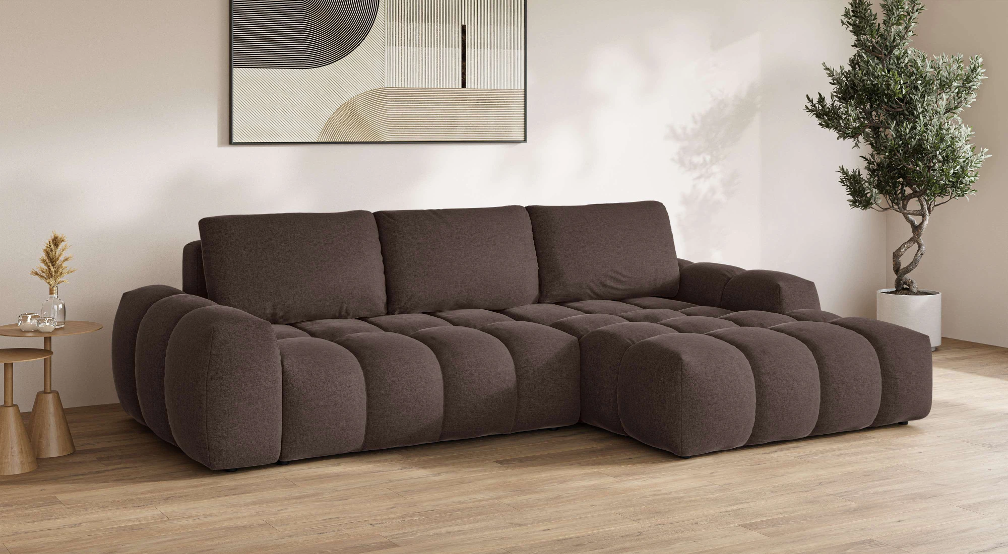 INOSIGN Ecksofa »AZITA klein optionale Schlafsofa mit Bettkasten, B/T/H: 27 günstig online kaufen