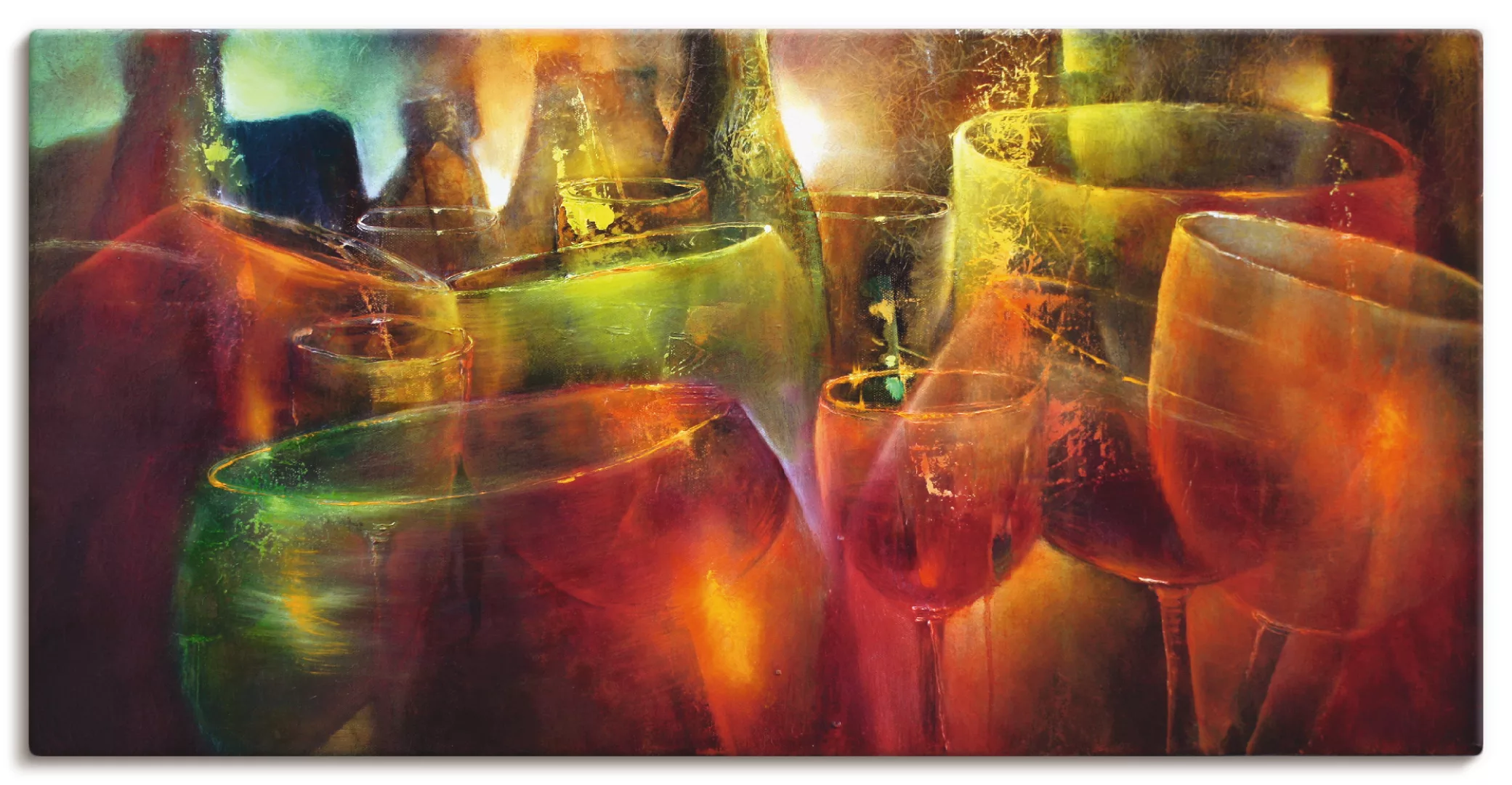 Artland Wandbild "Zu später Stunde", Getränke, (1 St.), als Leinwandbild, P günstig online kaufen