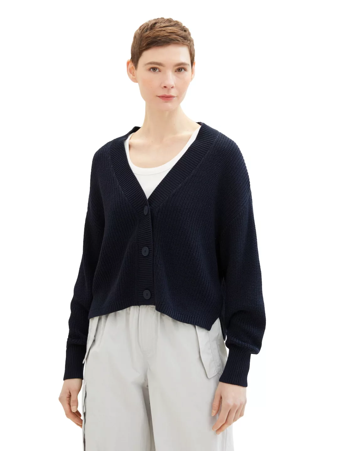 TOM TAILOR Denim Cardigan Cardigan mit Strick und Knopfleiste günstig online kaufen