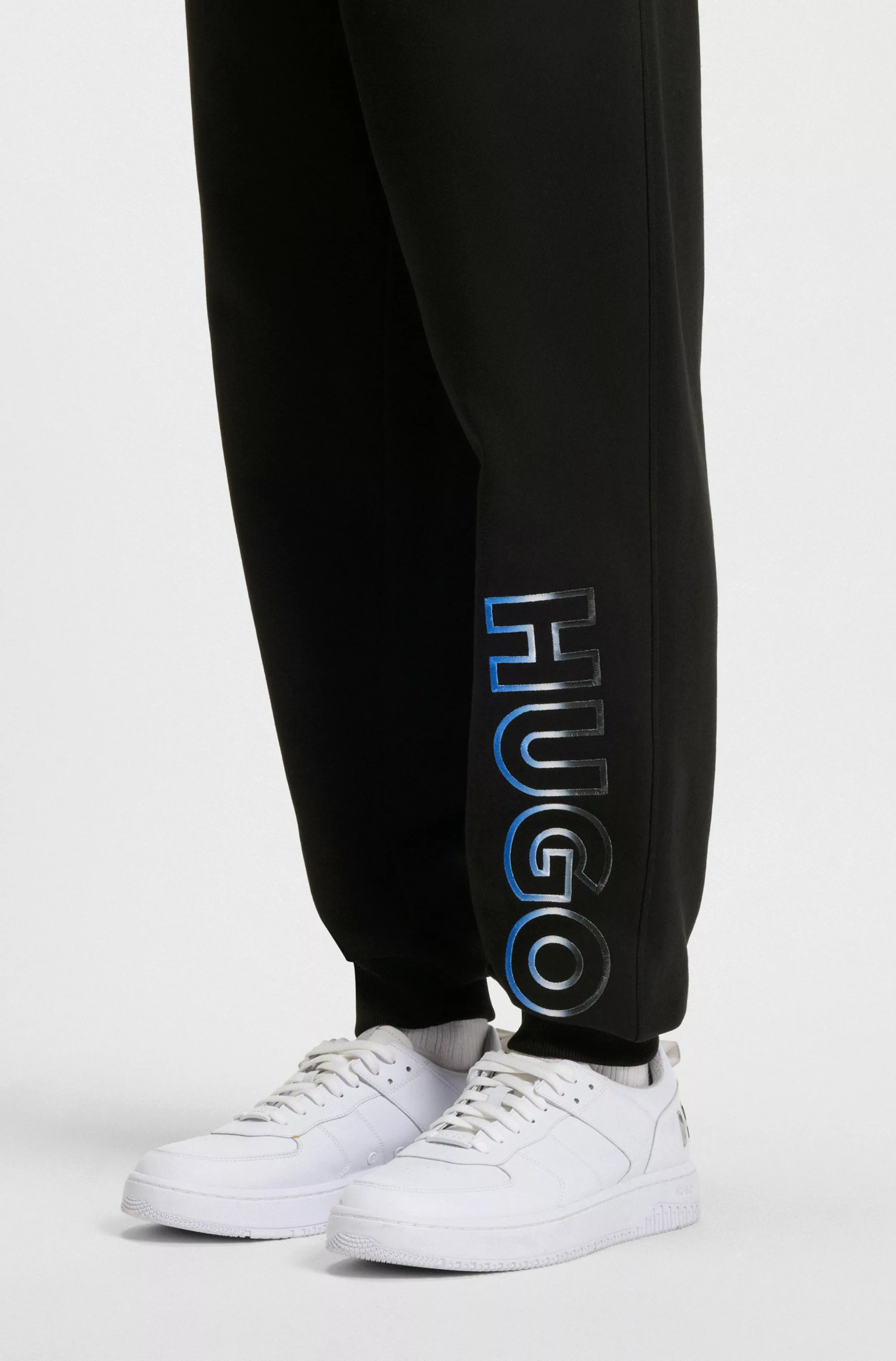 HUGO Blue Sweathose "Nogtro", elastischer Bund, regular fit, Saumbündchen, günstig online kaufen