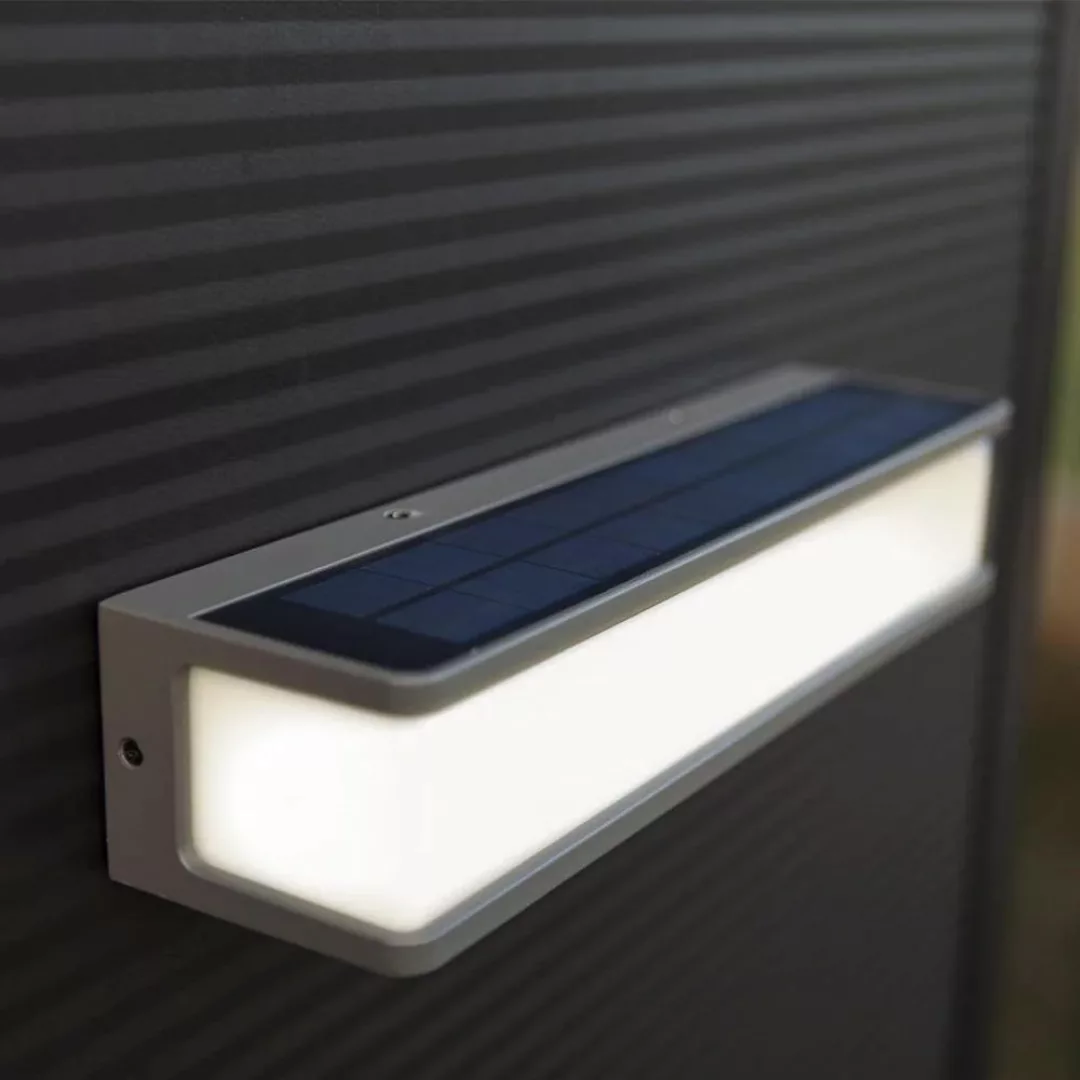 LED-Solarwandleuchte Doblo mit Sensor, Breite 35cm günstig online kaufen