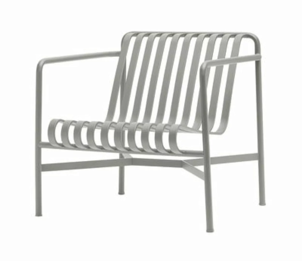 Lounge Sessel Palissade metall grau / mit niedriger Rückenlehne - R & E Bou günstig online kaufen