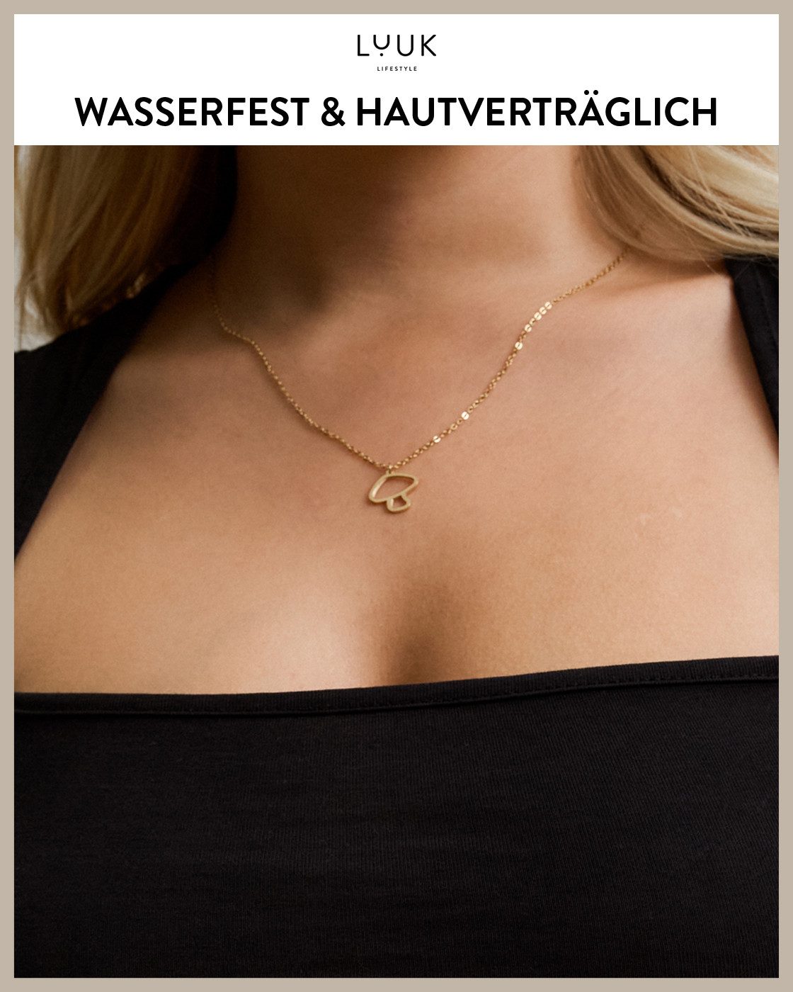 LUUK LIFESTYLE Kette mit Anhänger Pilz, günstig online kaufen
